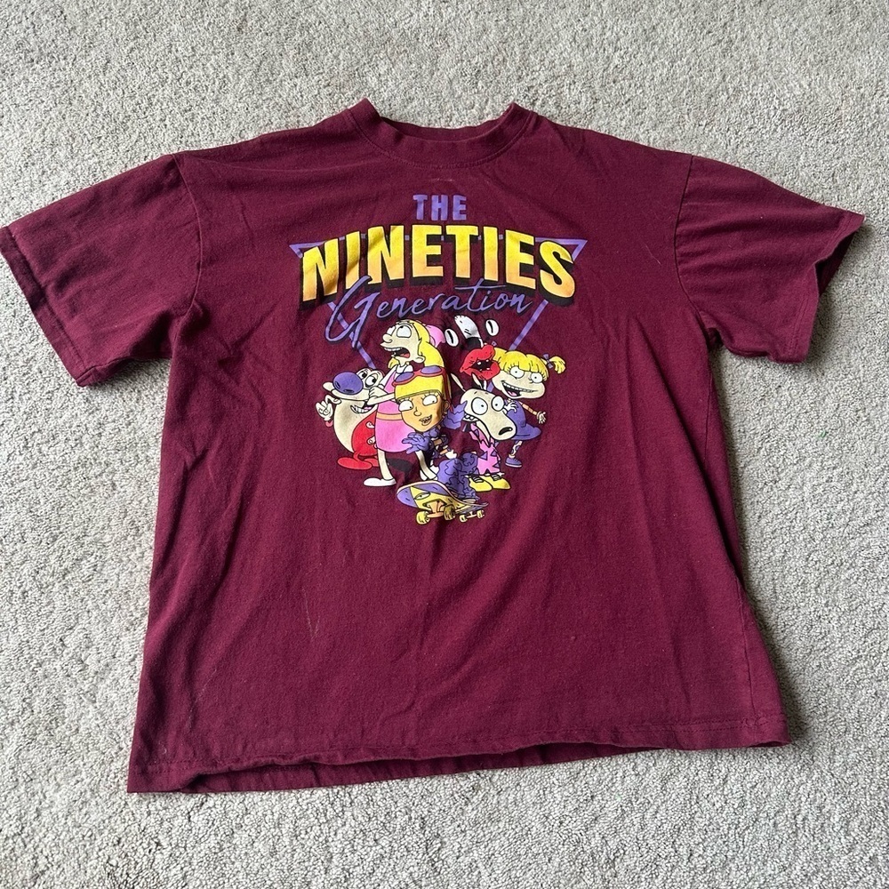 Nickelodeon Nineties 90’s cartoon shirt yxl or AXS/S